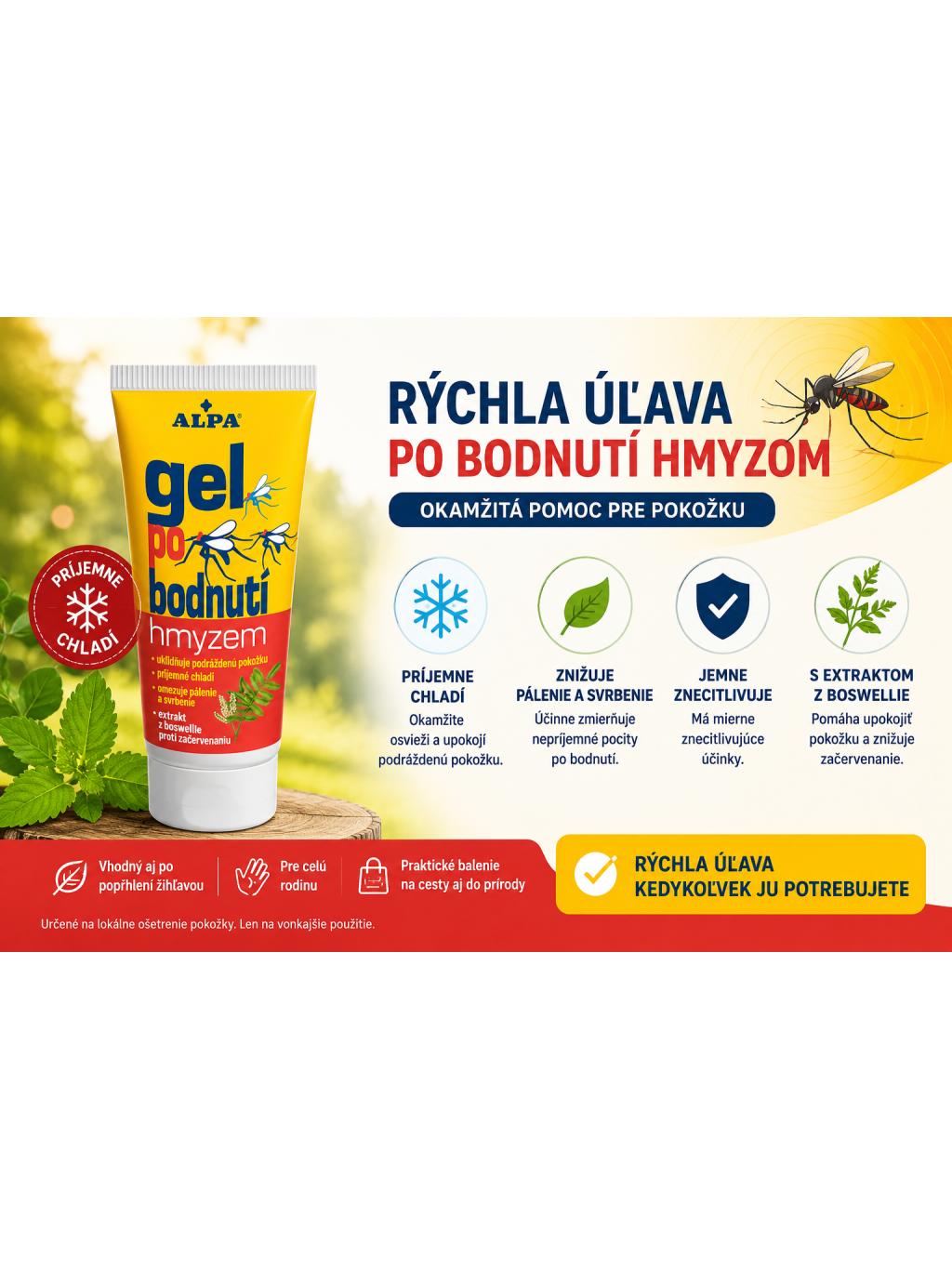 ALPA Gél po bodnutí hmyzom