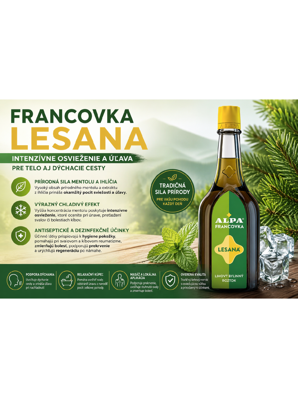 Účinky Francovky LESANA