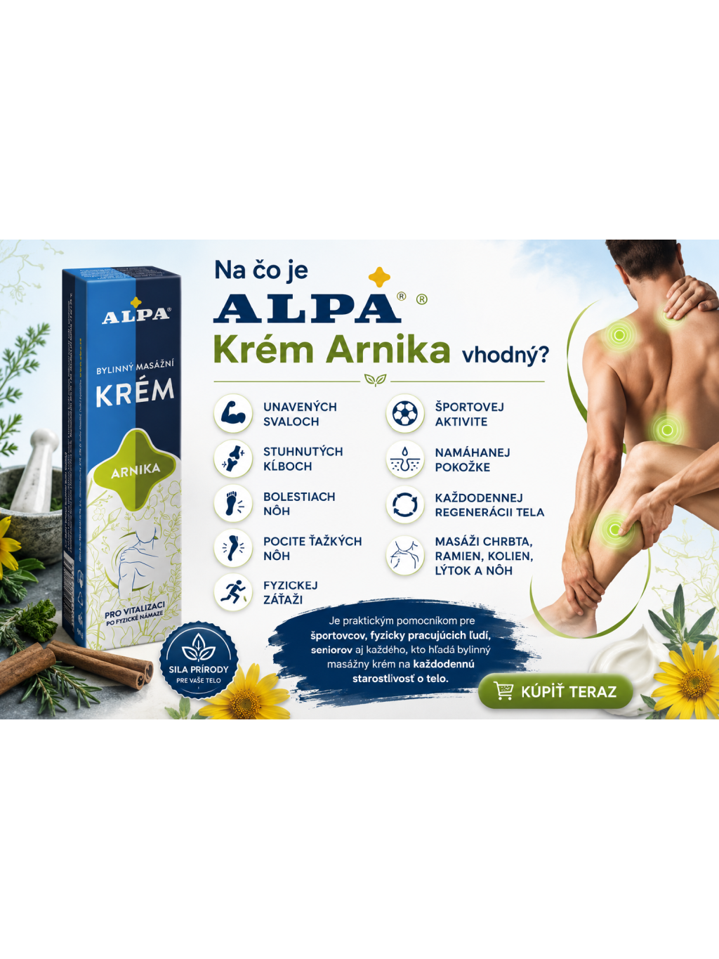 Na čo je ALPA Krém Arnika vhodný